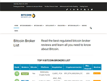 Tablet Screenshot of bitcoinbrokerslist.com